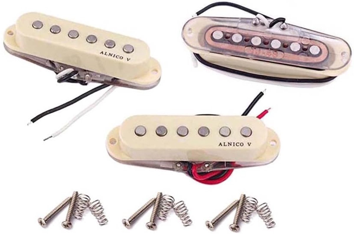 Gitaar Pickup Set - Handgewonden - Vintage stijl - Helder geluid - ShopVlot