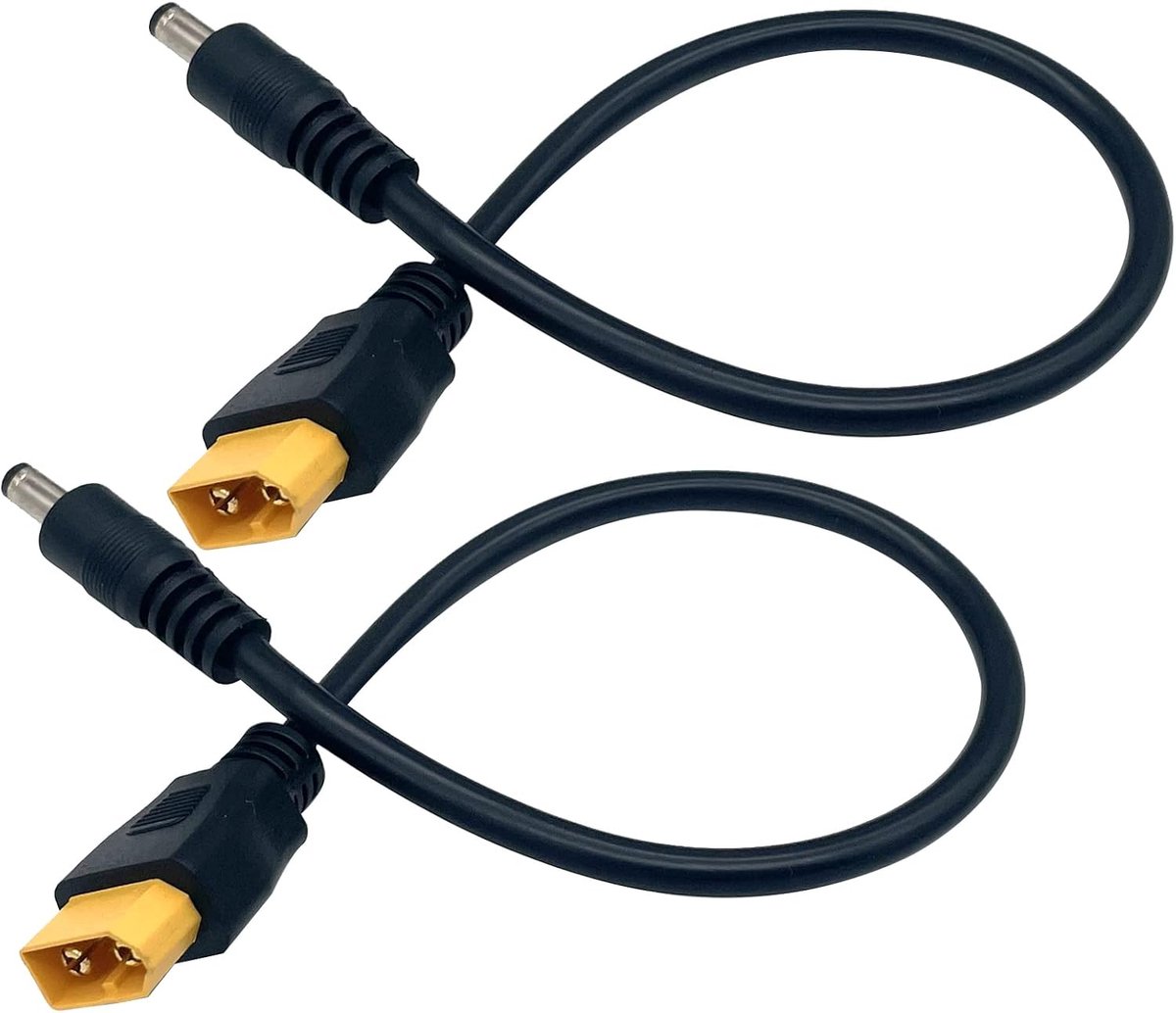 DC5.5x2.1mm naar XT60 oplaadkabel - 30 cm - adapterkabel - ideaal voor TS100 soldeerbout - ShopVlot