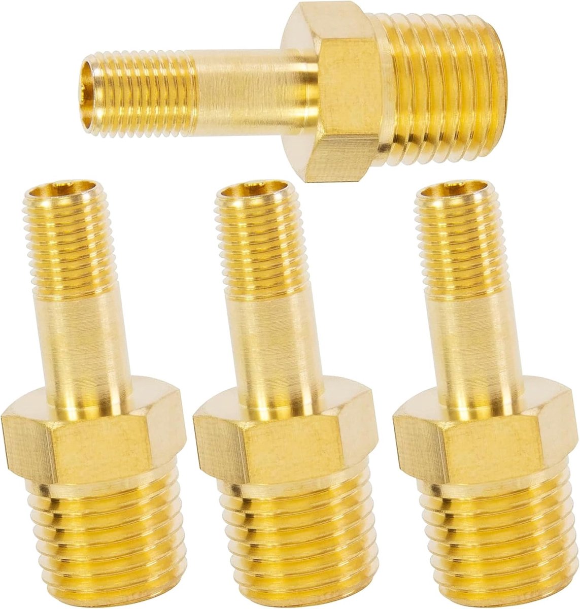 Luchtcompressor tankkleppen 1/4 Inch BSPT - Messing set van 4 - Duurzaam en corrosiebestendig - ShopVlot