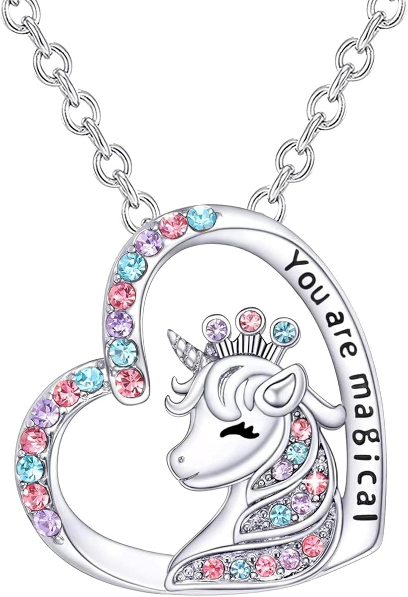 Hangerketting Eenhoorn - Gepersonaliseerd - RVS - Uniek sieraad voor elke gelegenheid - ShopVlot