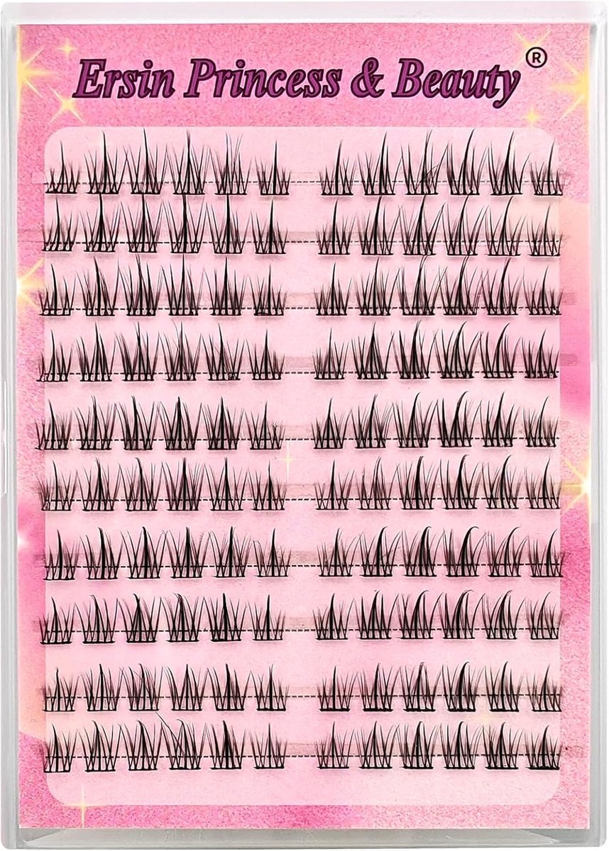 Wimperclusters 120 stuks - Voorgeplakte fluffy C krul - Individuele wimpers - Eenvoudig aan te brengen - ShopVlot