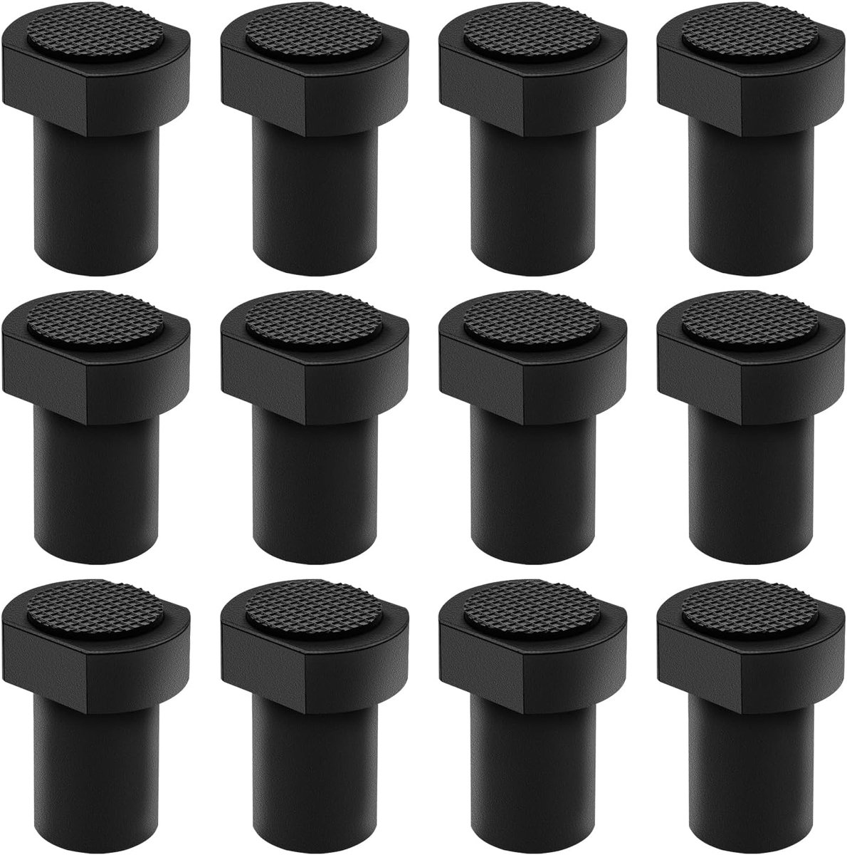 Benchhaken 12Pcs - Aluminiumlegering - Zwart - Voor positioneren en klemmen - ShopVlot