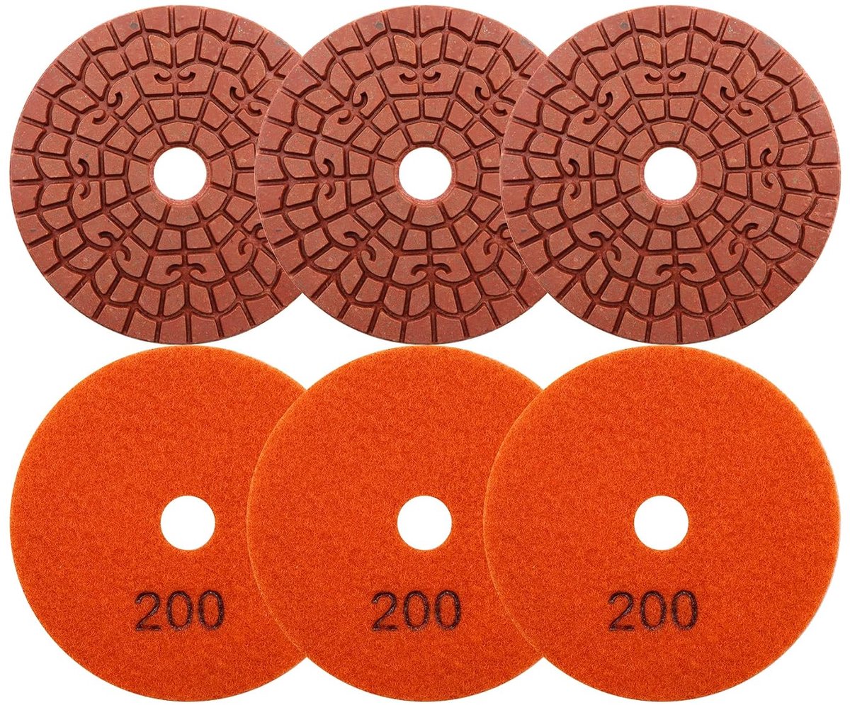 Polijstpads 4" - Diamant - Voor nat polijsten van graniet en marmer - Hoge kwaliteit en efficiëntie - ShopVlot