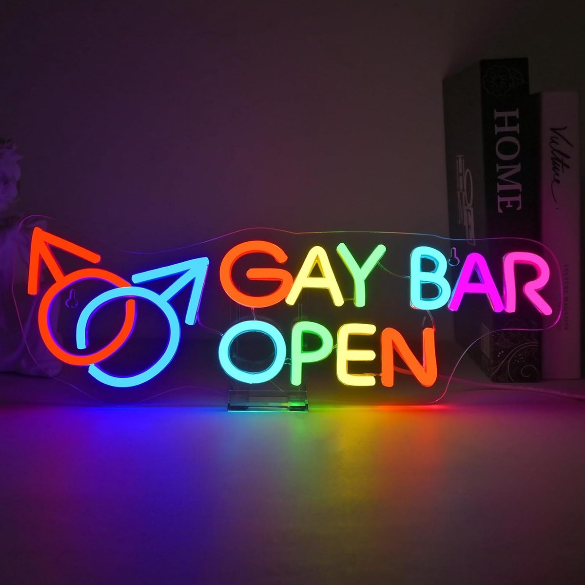 LGBTQ Neon Sign - Kleurrijke LED Barverlichting - Flexibele dimfunctie - Ideaal voor pubdecoratie - ShopVlot