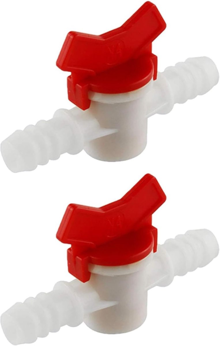 Kogelkraan met weerhaken 1/4 inch - POM materiaal - Slijt- en corrosiebestendig - Nauwkeurige waterstroomregeling - ShopVlot