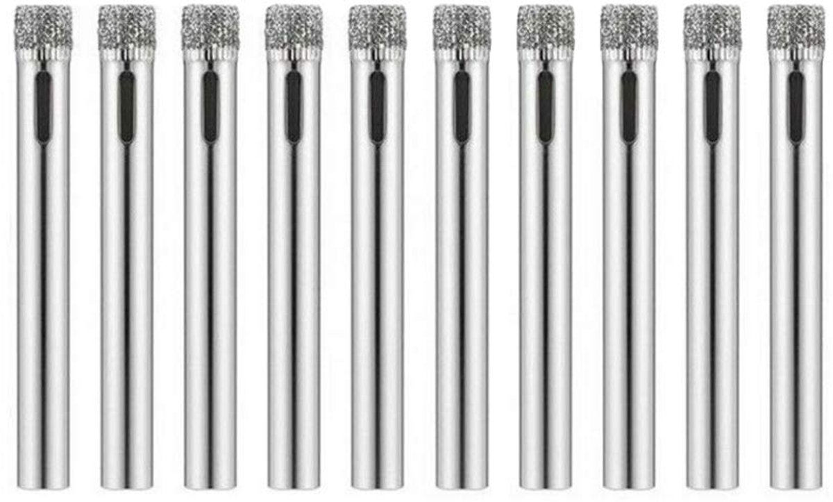 Diamant boor set 10 stuks 5mm - keramisch en glas - nauwkeurige gaten - ideaal voor tegels - SnelShoppen