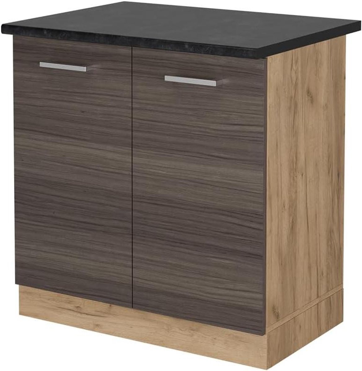 Wastafelonderkast - Keukenkast Onderbouw - Keuken Organiseren - Flexibel Combineerbaar - 80 cm - Nobel Grijs