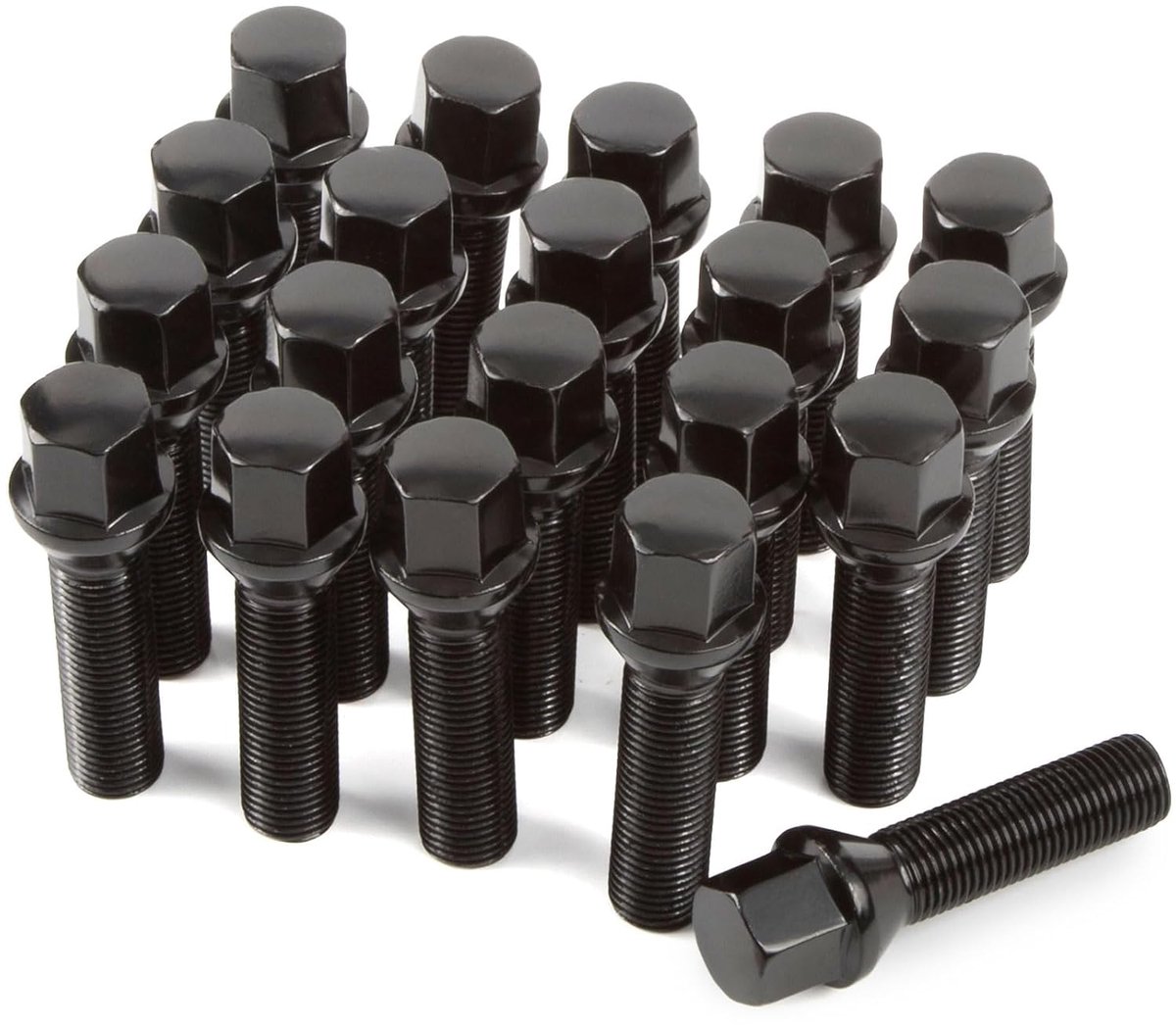 Bouten, wielbouten voor spoorverbreders, M12 x 1,5 x 40 mm, conische band SW 17 mm, compatibel met BMW