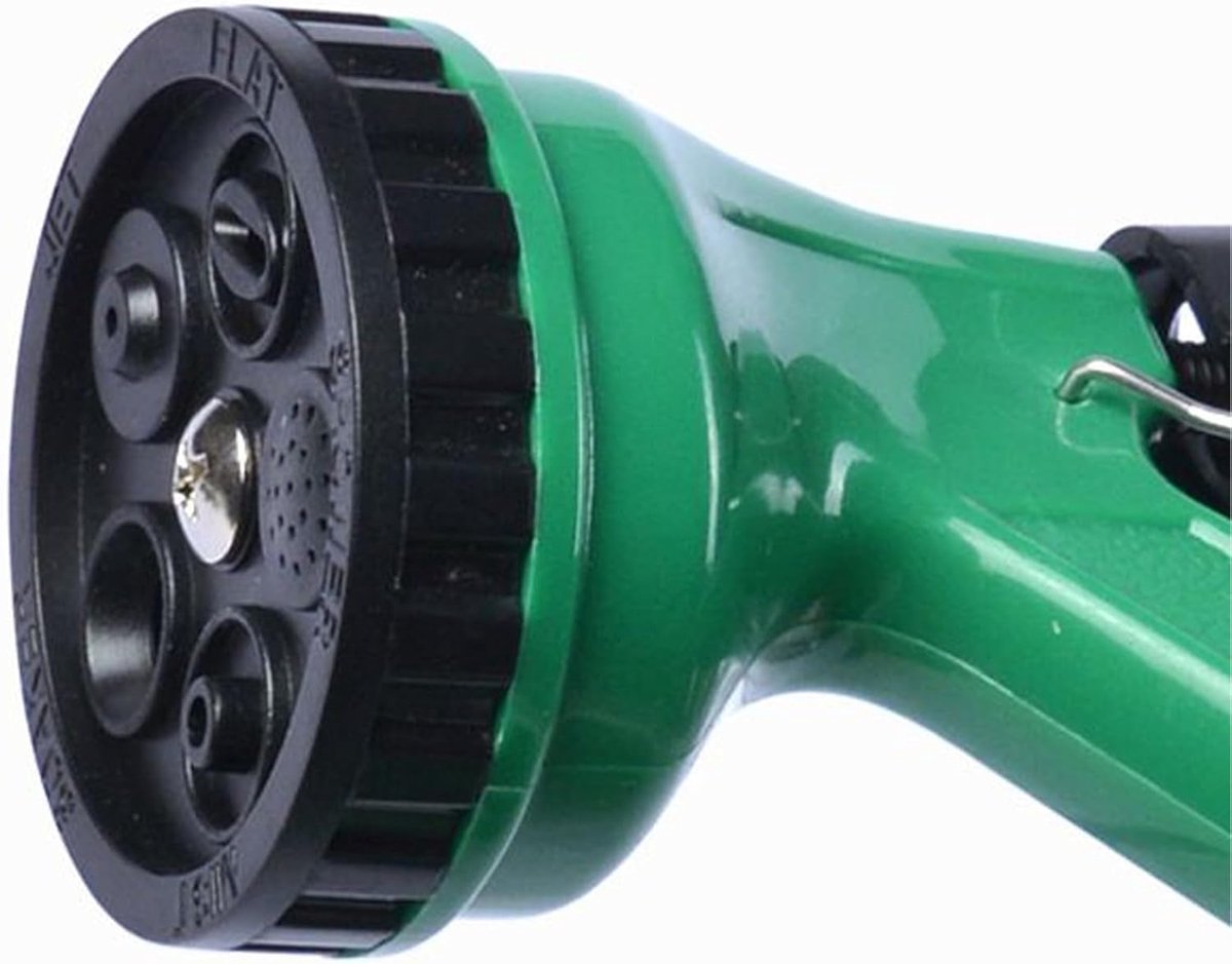 Flexibele Tuinslang - Opgerolde Slang Sproeikop - Planten Water Geven - Automatisch oprollend ontwerp - 15 Meter - Groen – foto 6
