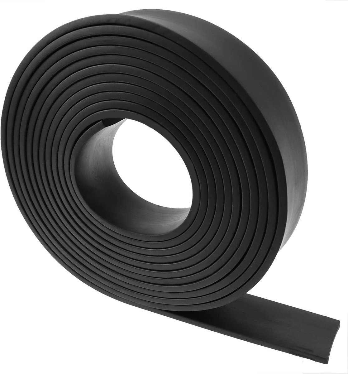 Rubberen rol, neopreenfolie, antislipmat, anti-vibratie, rubberen plaat voor geluidsisolatie, afdichtingen (25 mm × 3 mm × 12 m)