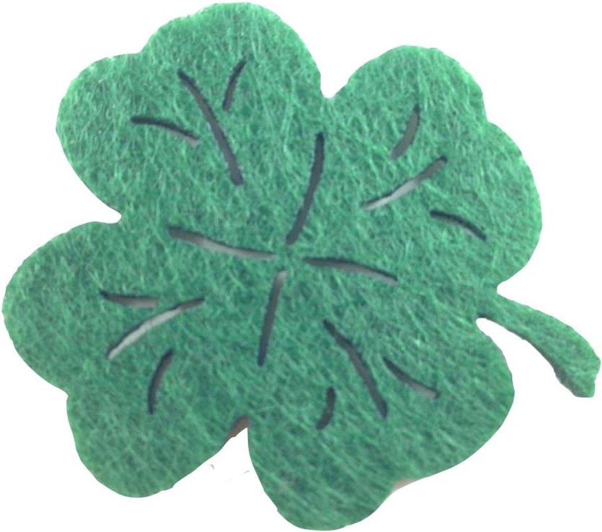 Bastel News Strooidecoratie, 100 x klaverblad 40 mm, vilt/groen, 4