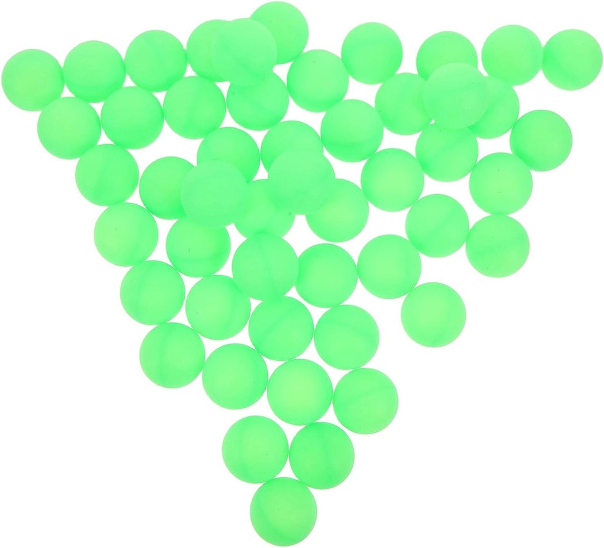 Groene Pingpongballen - Tafeltennisballen Loterijballen - Feestspellen - Matte Afwerking - 4 cm - Groen