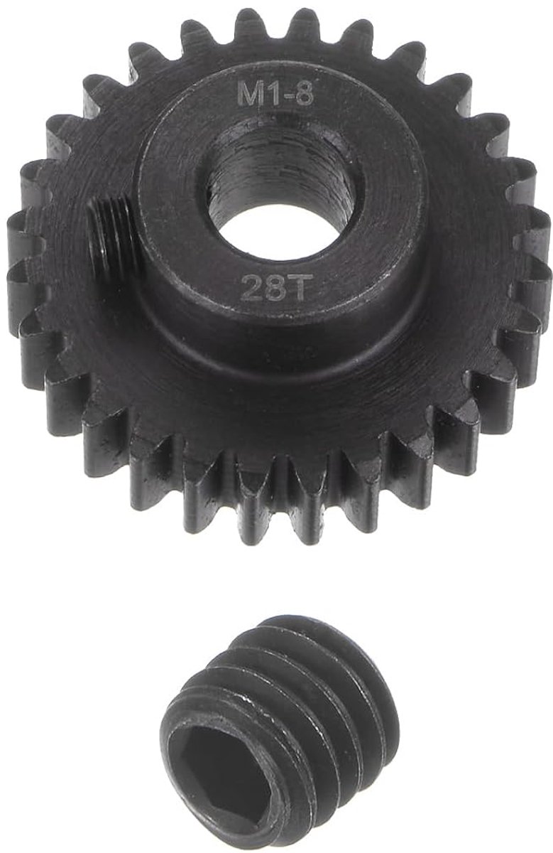 Mod 1 28T tandwiel 8 mm boring gehard staal motortandwiel voor RC auto vrachtwagen transmissie
