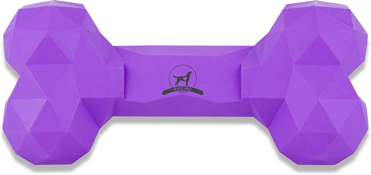 Kauwspeelgoed voor honden kauwbot robuust en duurzaam: hondenspeelgoed tegen verveling gemaakt van natuurlijk rubber voor agressief kauwen - vulbaar, robuust en goed voor tandverzorging | Kleur: