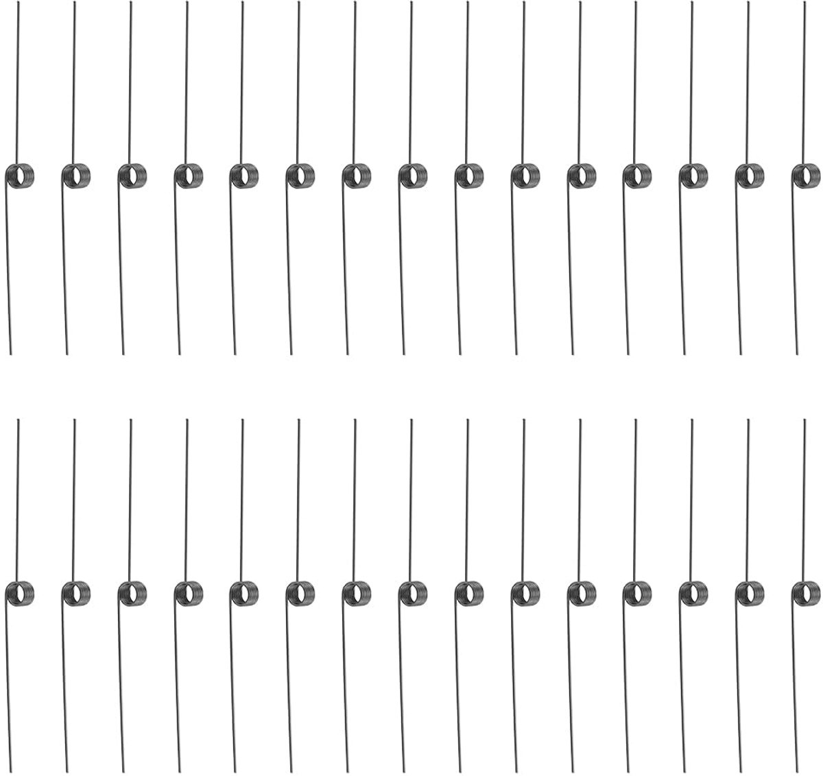 Torsieveren van roestvrij staal 0,5 mm draaddiameter 4,5 mm buitendiameter 6 ronde mechanische torsieveren met 180 graden afbuiging voor doe-het-zelfprojecten