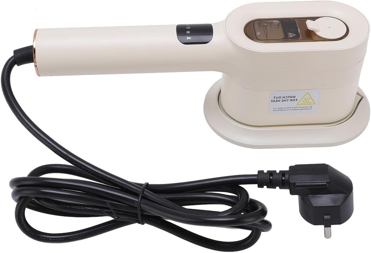 Draagbaar Kledingstrijkijzer - Handheld Stoomstrijker - Kreukels Verwijderen - Dubbele Stoommodus - 1000W - Wit