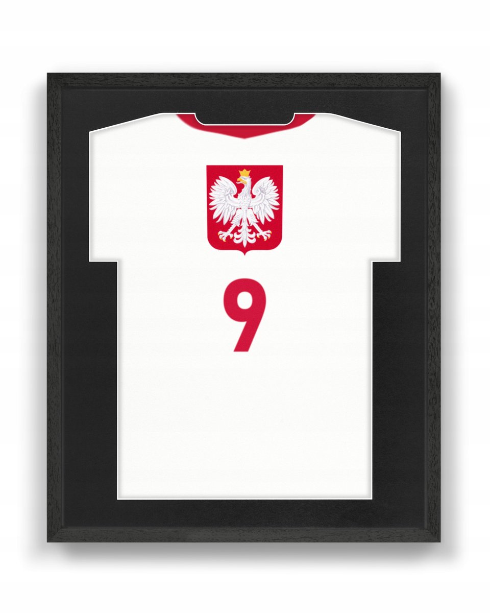 Zwarte Houten Fotolijst 53x63cm voor Sportshirts - Zelfmontage