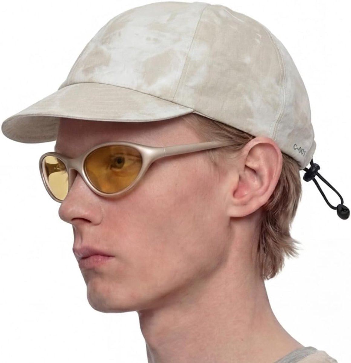 Korte rand pet lichtgewicht nylon aerocool hoed met koord slot fit, vintage geverfd, sneldrogende Gorecore Outdoor stijl (woestijn), WN WOESTIJN, M-L