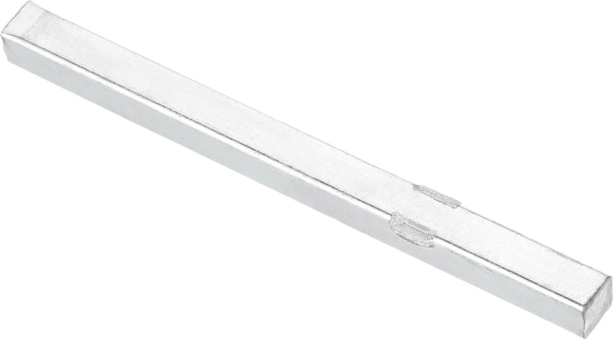 1 stang voor deursloten, 100 mm lengte stang voor deurgreep, reserveonderdelen voor deursloten, stang voor sloten met knop van verschillende soorten, zilver