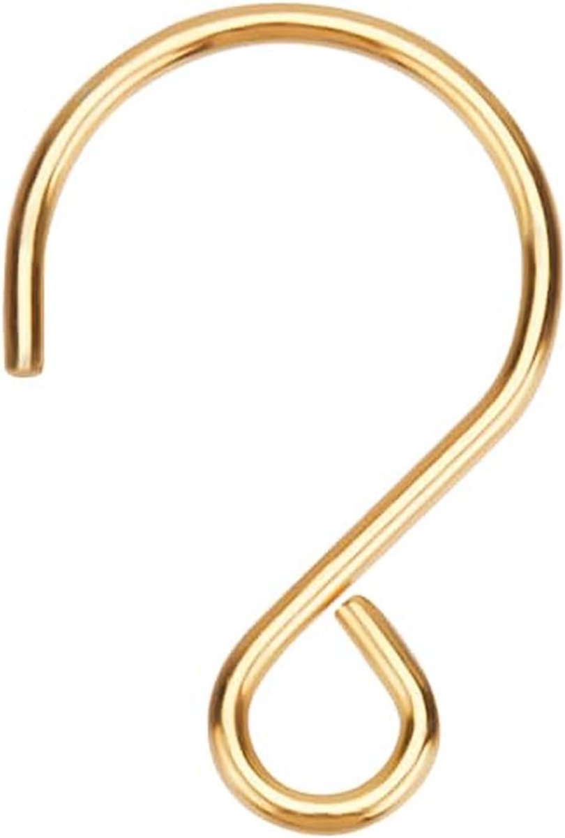 100 Pcs S Vorm Haken Rvs Mini S Haken Goud voor Opknoping Kristallen Kroonluchters Kerstbomen