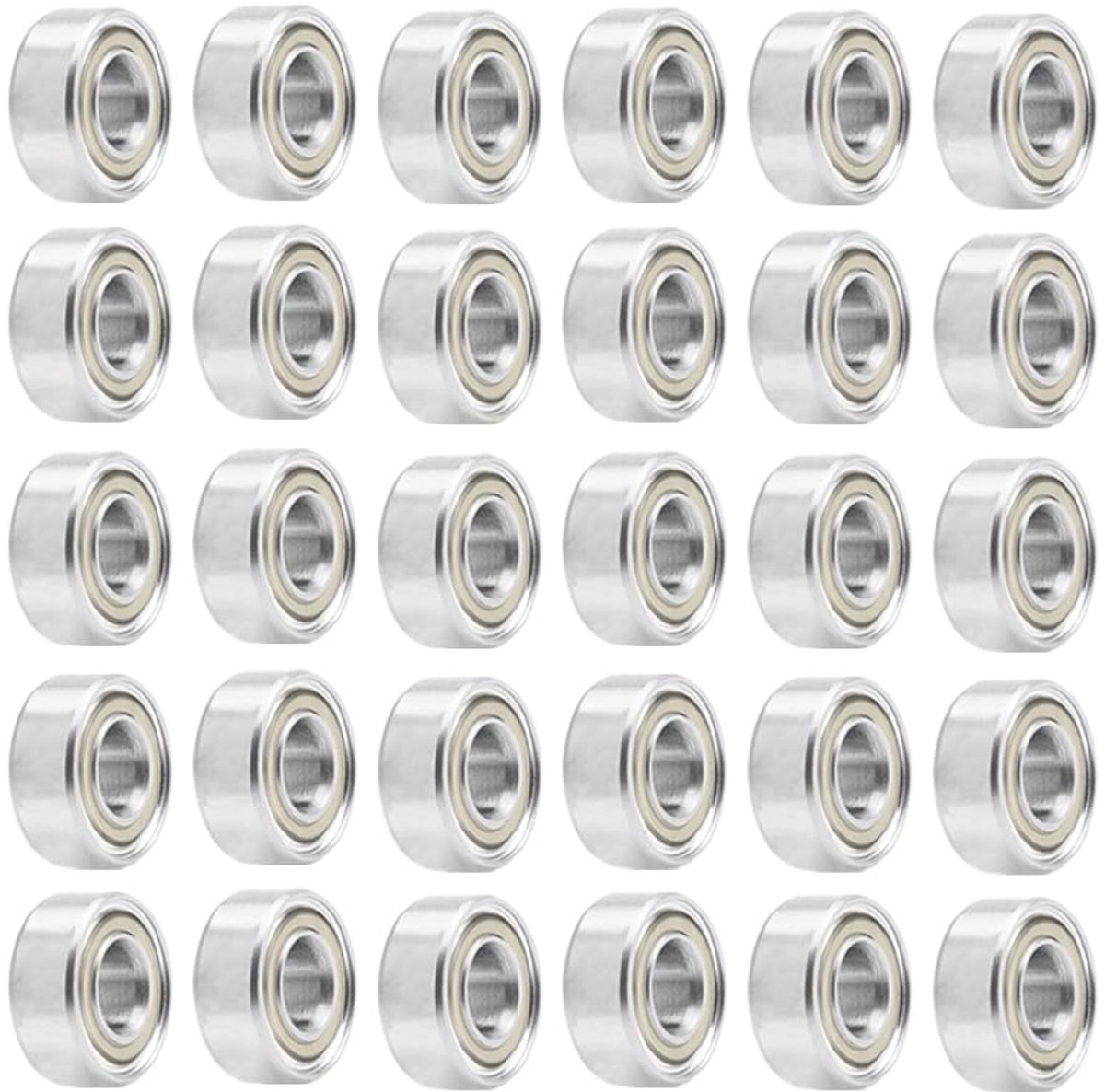 Lagers, kleine Double Shielded kogellagers, miniatuur groefkogellagers koolstofstaal 693 ZZ skateboard-kogellagers voor skateboards, scooters, inline skates (3 mm x 8 mm x 4