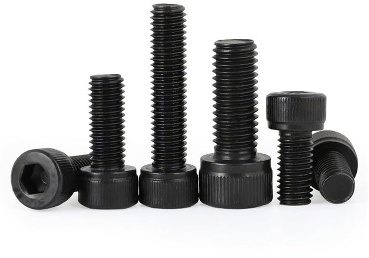 10 stuks M5 X 30mm Cilinderkop Inbusschroeven - Zwarte Inbusbouten Volledig Gemonteerde Machinebouten 304 Roestvrij Staal voor Reparatiebevestiging
