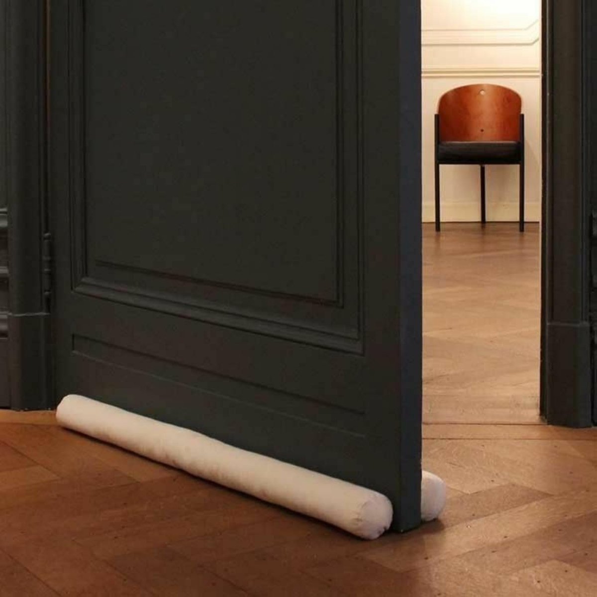 Draught Excluder 70 cm - Beige Rond - Geluidsisolatie - Bespaar op stookkosten - SnelShoppen