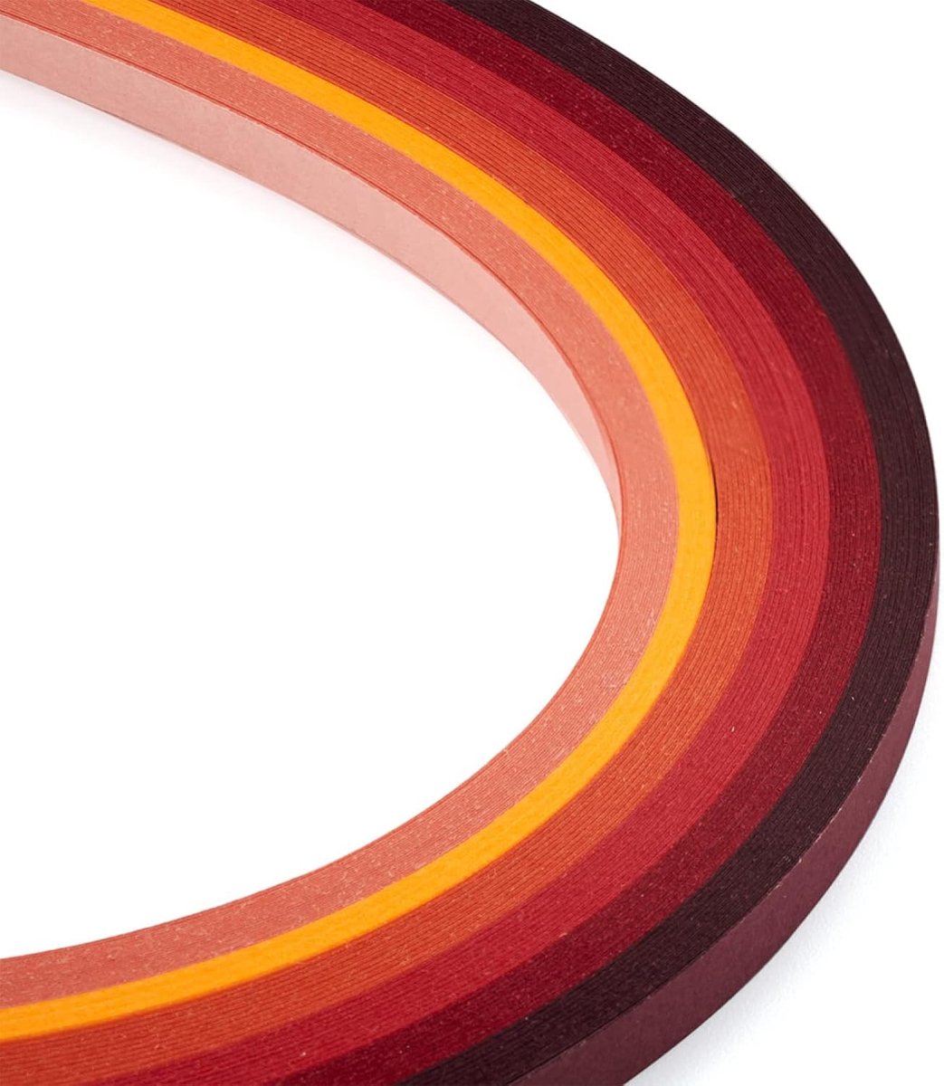 1200 Strips Quilling Papier Strips 530x5mm Geleidelijke Rood voor DIY Handgemaakte Ambachten Party Decoratie