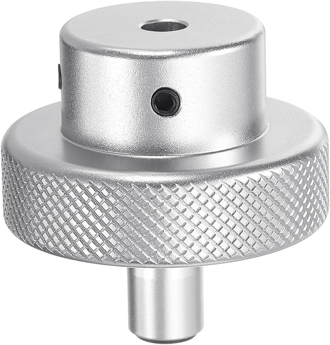 Aluminiumlegering handwiel 40 mm OD 4 mm boring draaiknop draaigreep aluminium freesmachine handwiel met moersleutel en 2 stuks schroeven, zilverkleurig