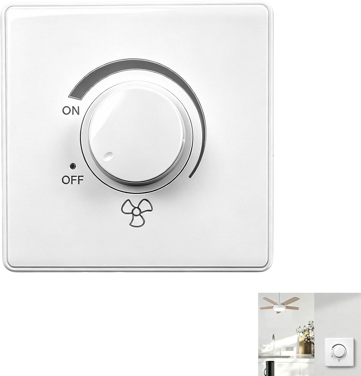 schakelaar 220 V 10 A, wandsnelheidsschakelaar type 86, handmatige snelheidsinstelling, draaiknop, inbouwinstallatie, betrouwbare ventilatorbesturing