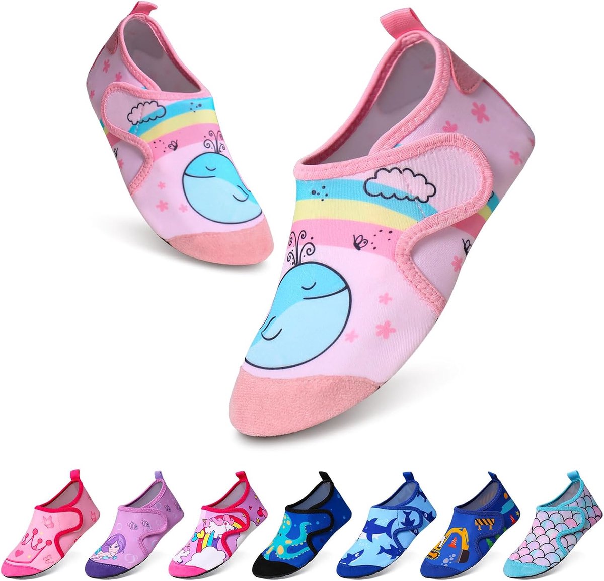 Water schoenen kinderen - zachte, duurzame strand- en zwembad schoenen - dikke zool, antislip - SnelShoppen