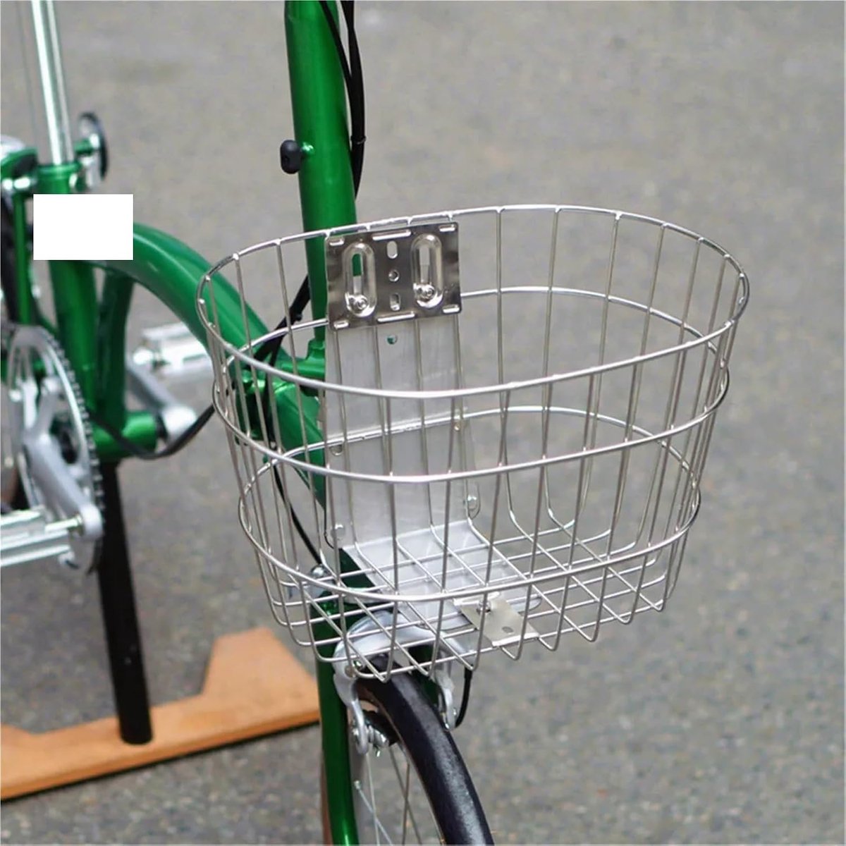 Fietsmand Rvs - Fietsmand Vouwfiets - Boodschappen Vervoeren - Eenvoudig te Installeren - 33 x 24 cm - Zilver