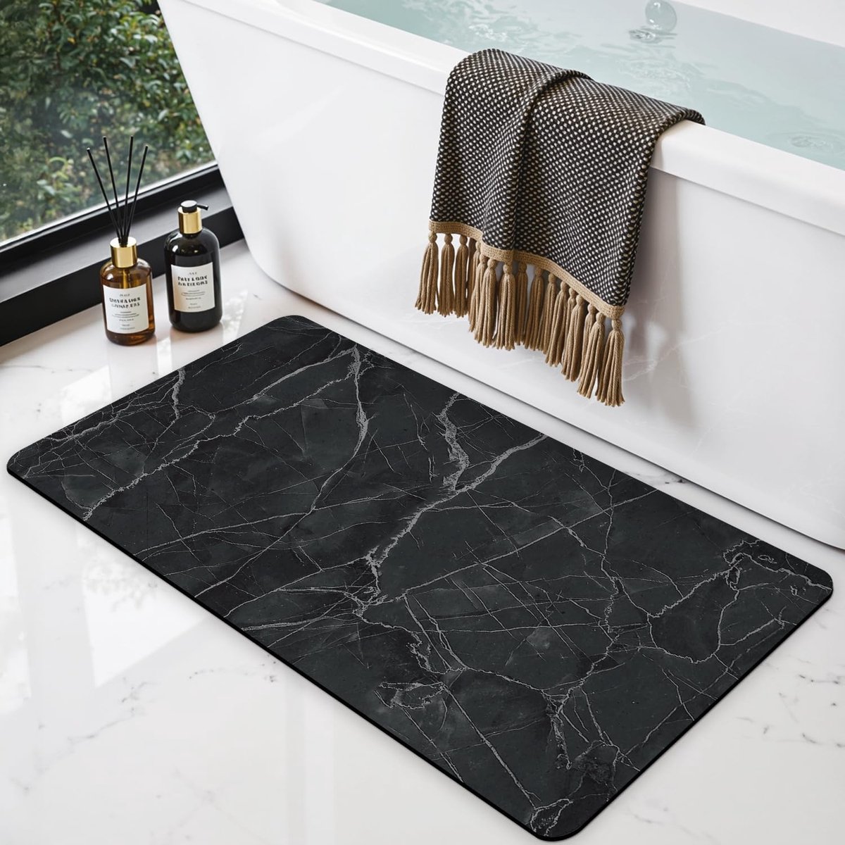 Badmat 60x110cm - Absorberend diatomiet - Antislip en snel drogend - Ideaal voor douche en bad - SnelShoppen