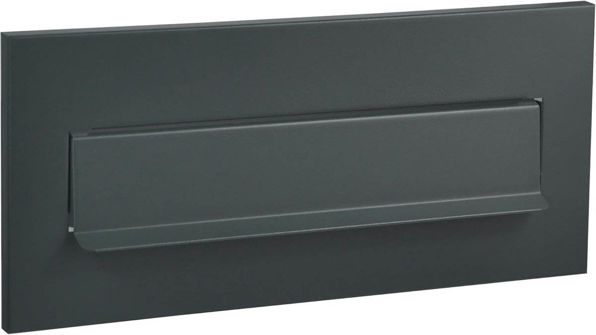 Brievenbus plug-in klep ANTHRAZITE GREEN 310x135 - weerbestendig - eenvoudig te monteren - moderne uitstraling - SnelShoppen