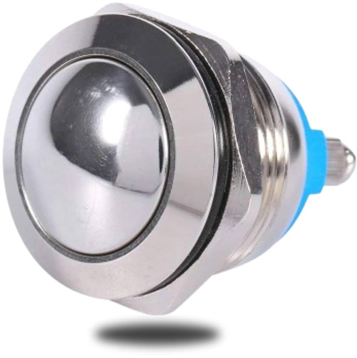 12V 3A Momentary Drukknop Schakelaar, Keenso Waterdichte Auto Momentary Speaker Hoorn Drukknop Metalen Toggle Schakelaar IP65 IK08 19mm Automotive schakelaars