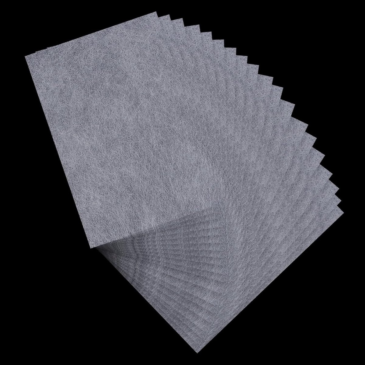 30 stuks 7,9 x 11,8 (1) cm groot smeltkleefnet dubbelzijdig strijkbaar vlies om te naaien