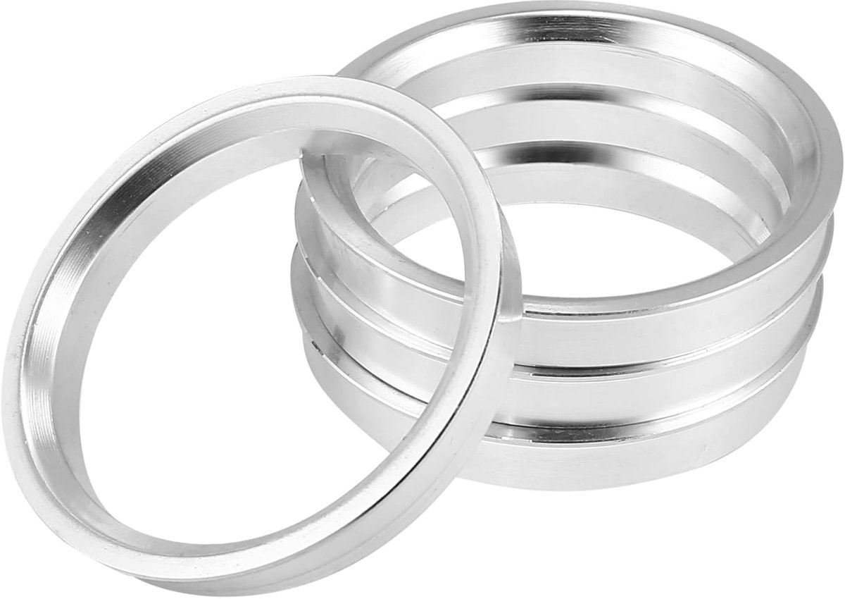 4 stuks autonaaf centrische ringen aluminiumlegering binnendiameter. 57,1 mm 66,45 mm