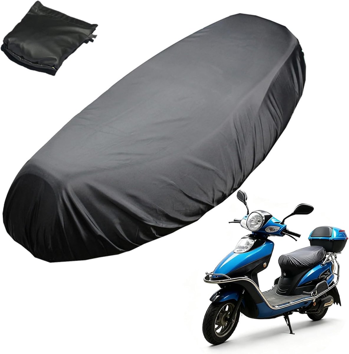 Zadelhoes voor motorfiets, van Oxford-weefsel, met elastische band, antislip en slijtvaste zadelhoes, voor elektrische auto's, scooters