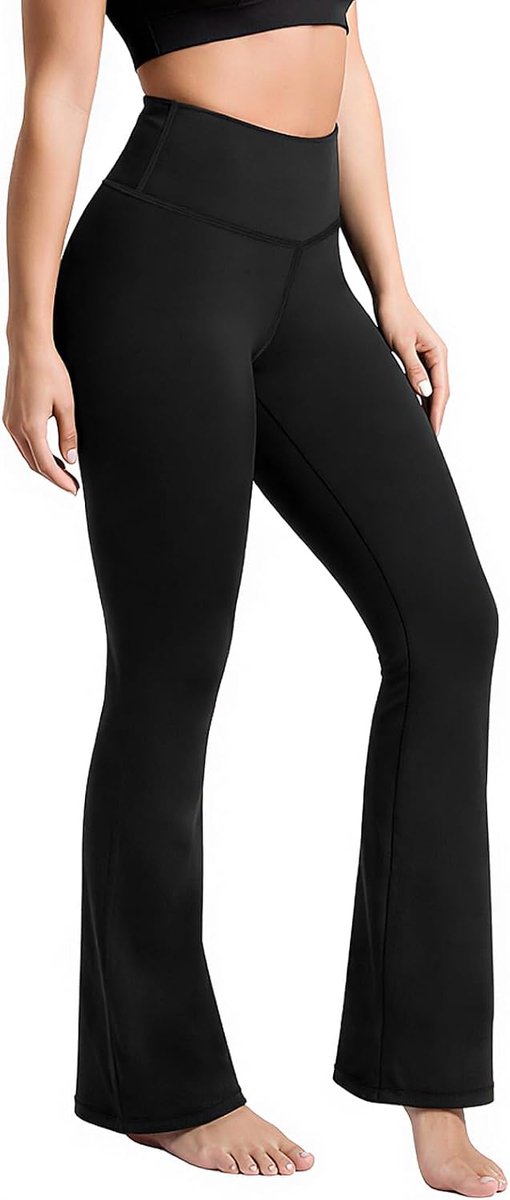 Yogabroek voor dames, bootcut, yogabroek, gym, hoge taille, yogabroek, hardlopen, compressie, leggings, lichtgewicht, atletische leggings, sport, workout, joggingbroek