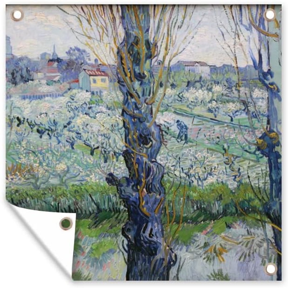 Tuinposter - 200x200 cm - Zicht op Arles - Vincent van Gogh