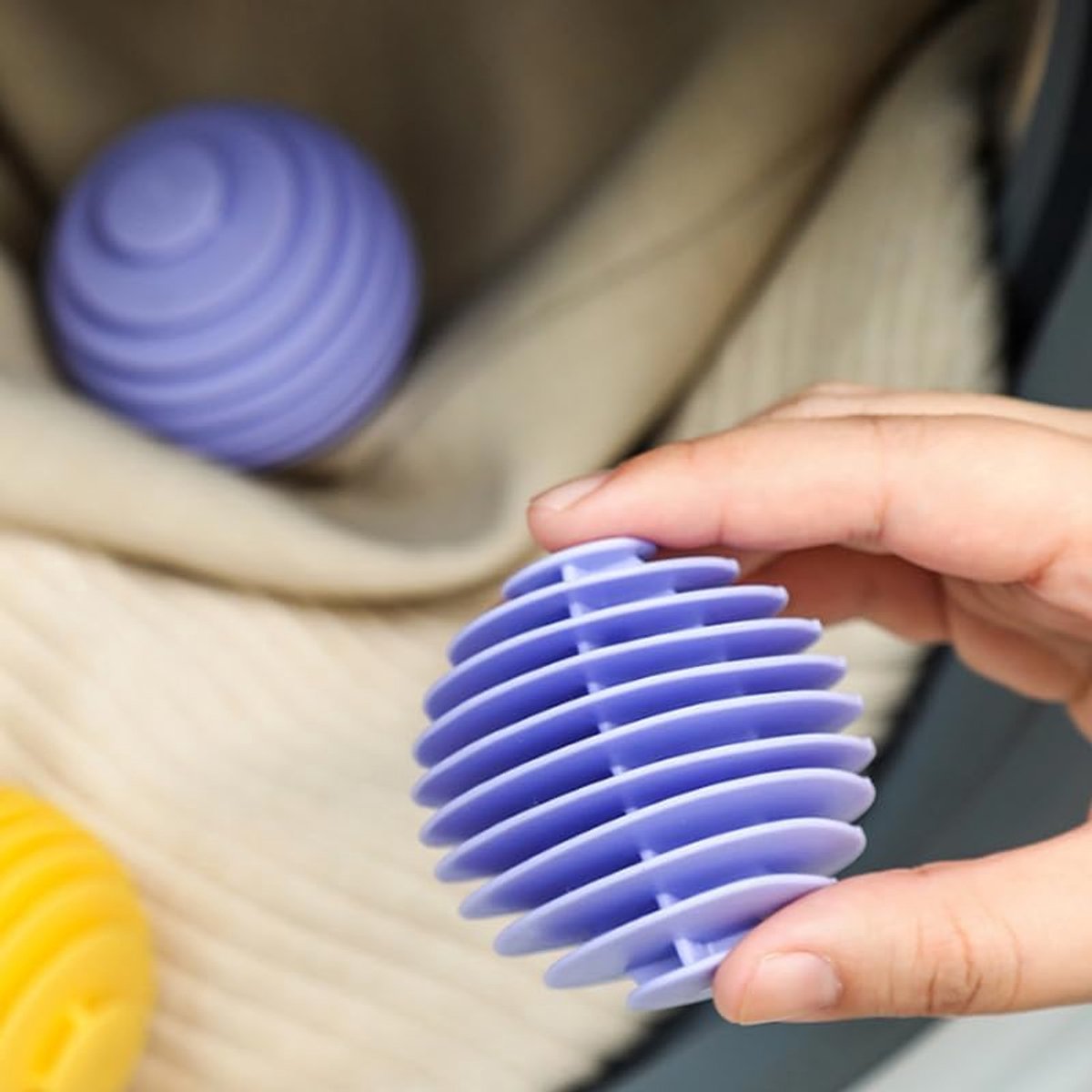 ballen wasballen herbruikbare wasballen siliconen droger ballen voor snel drogen en verminderen van vouwen voor kleding Pack van 4