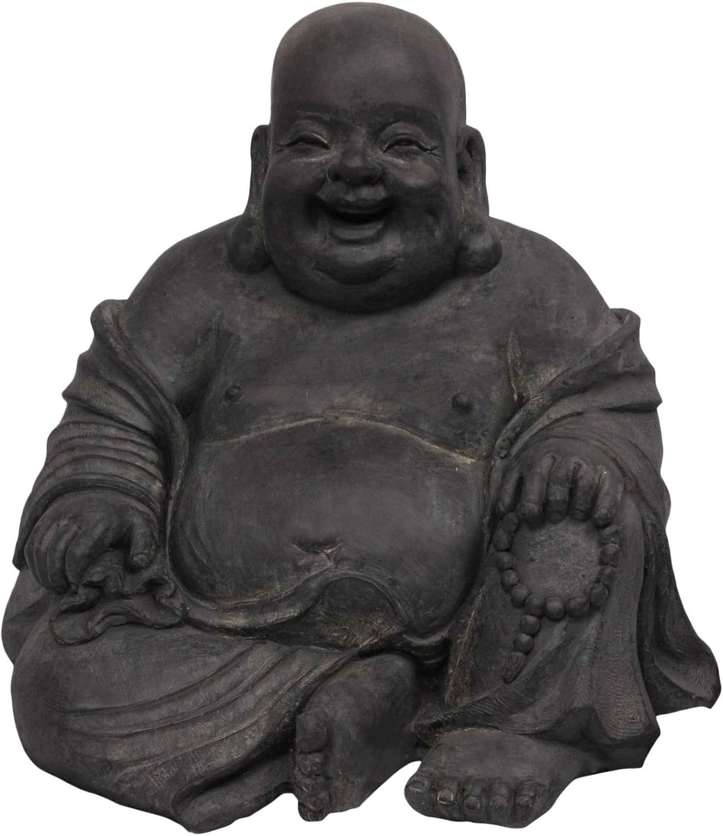 Happy 24 Cm Donker Grijs Fiberclay