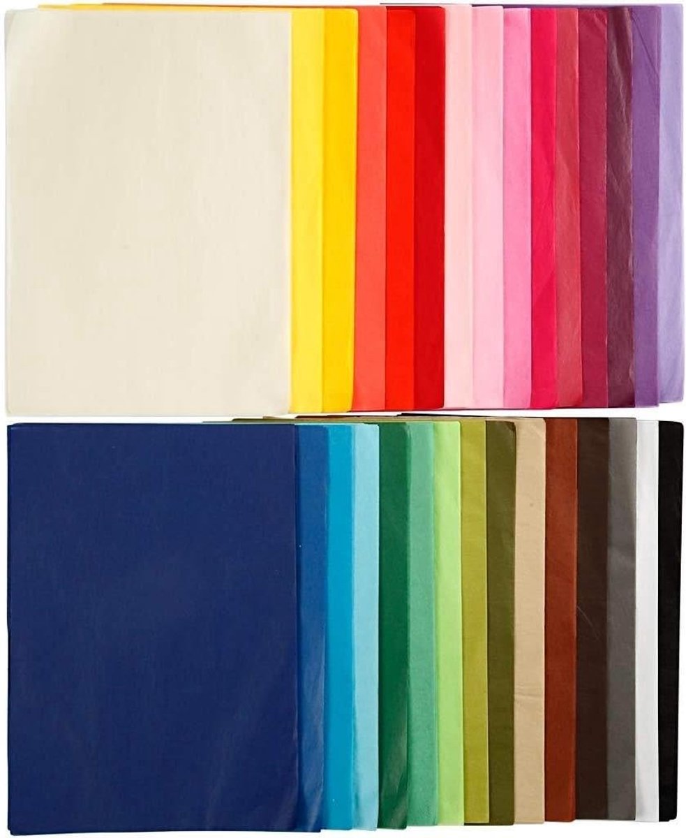 Zijdepapier Assortiment, 21 X 29,7 cm (Din A4), 300 Vellen Verschillende Kleuren Gesorteerd