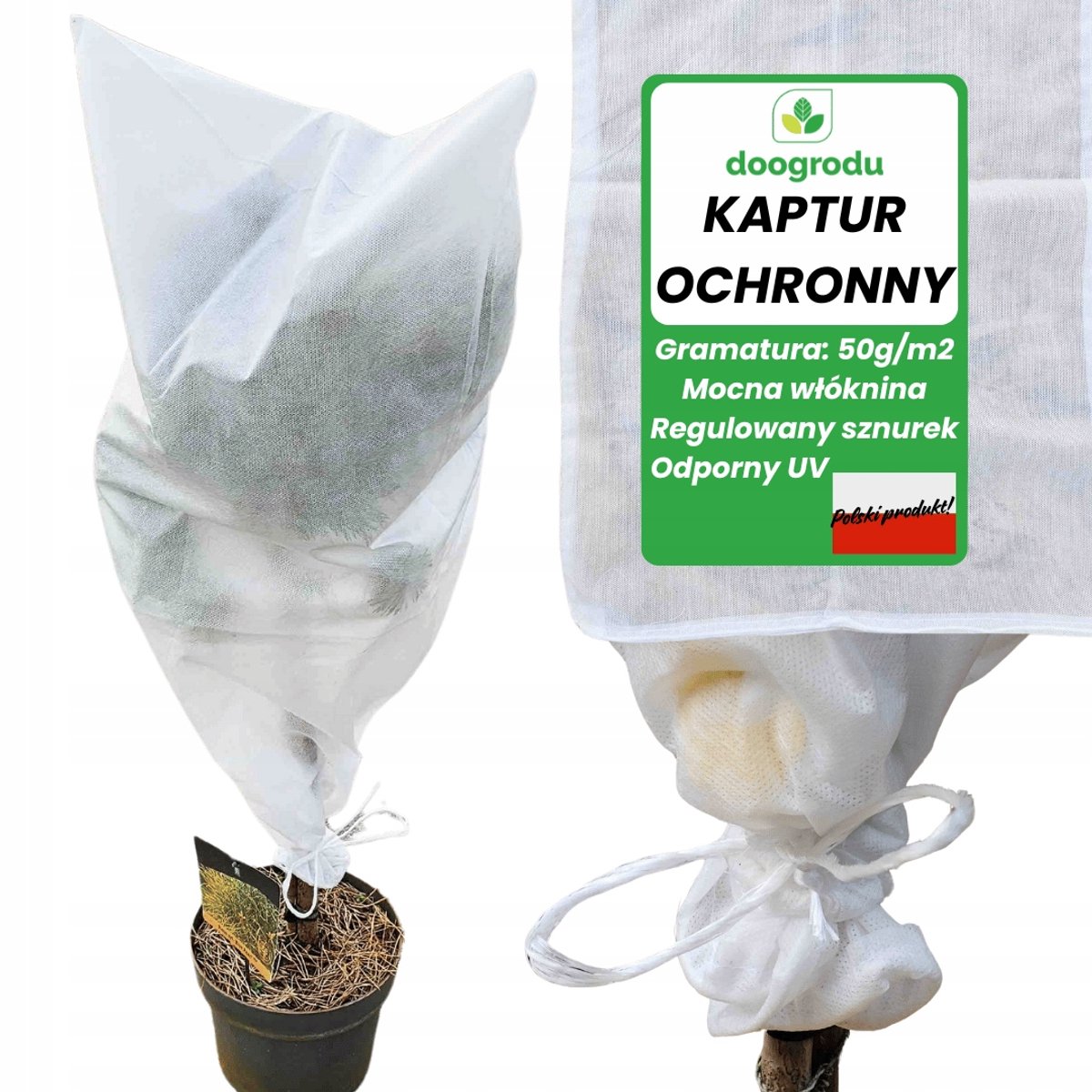 Bescherming voor kleine planten 50x50cm - Sterk Agrofleece 50g/m²