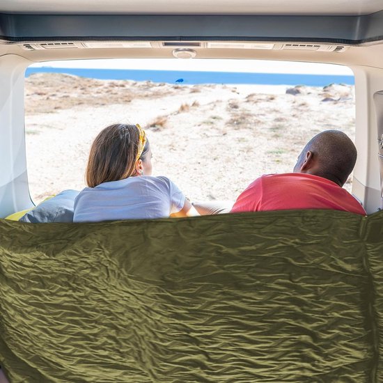 Warme Slaapzak - Camping Slaapzak Thermo - Outdoor Avontuur - Voetvrijheid Ritsontwerp - 190 x 70 cm - Zandkleur — afbeelding 5