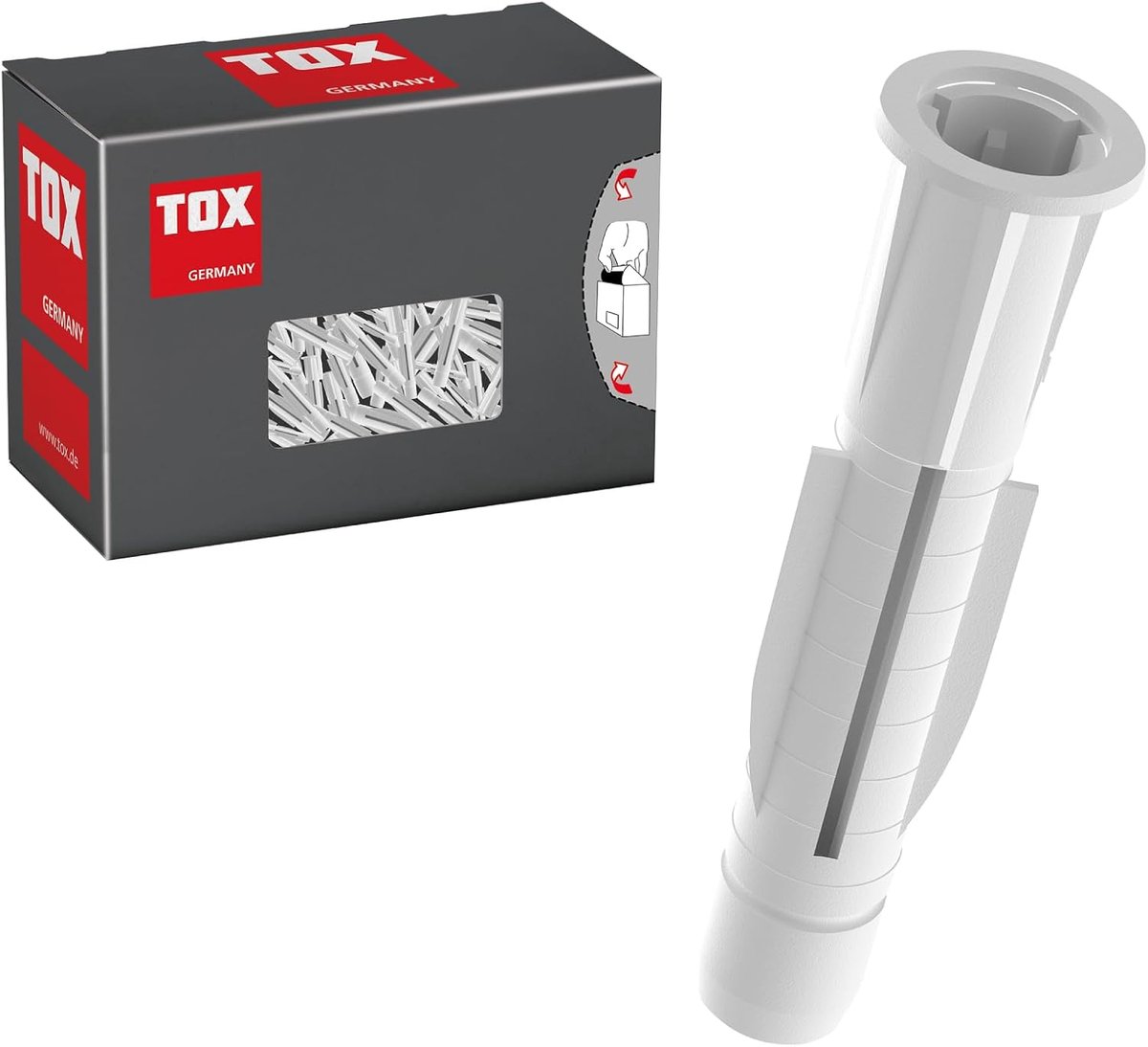 Universele plug TRIKA 10/61 - betrouwbaar in diverse bouwmaterialen - eenvoudig te monteren - 16 stuks in doos - ShopVlot
