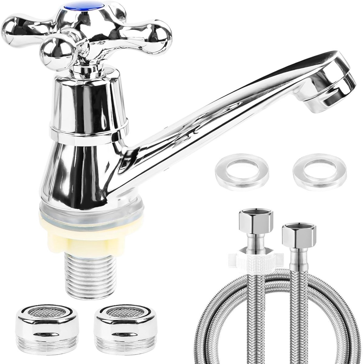 Koudwaterkraan modern - Zinklegering - Keramische klep - Duurzaam gebruik - ShopVlot