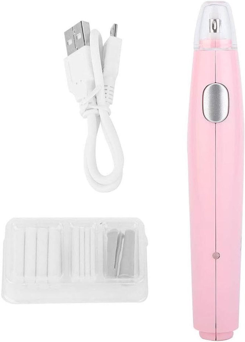 Elektrische Gum - Gum Pen Navulbaar - Precisie Wissen - USB Oplaadbaar - 147 cm - Roze