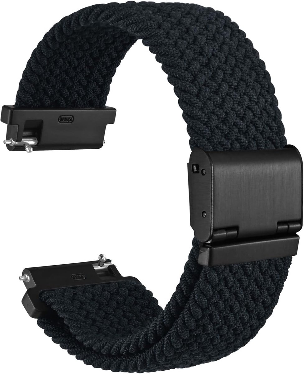 Woven nylon horlogeband 18mm-22mm - verstelbare gesp - gevlochten sportband - geschikt voor elke gelegenheid - SnelShoppen