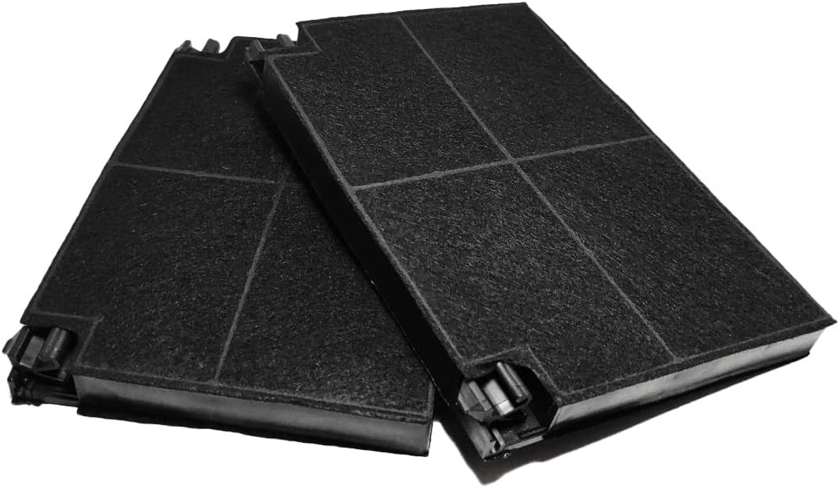 Geactiveerd Koolstoffilter 2 stuks - Rectangular 225mm x 151mm - Voor afzuigkappen - Frisse lucht in de keuken - SnelShoppen